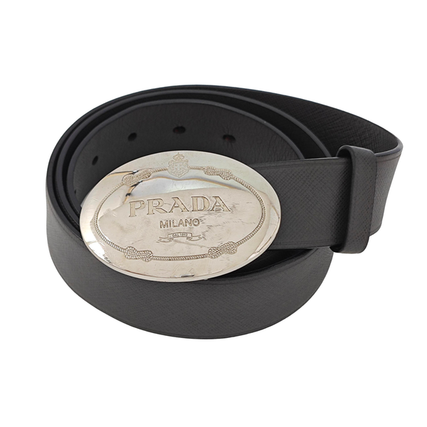 Leather Belt Gray