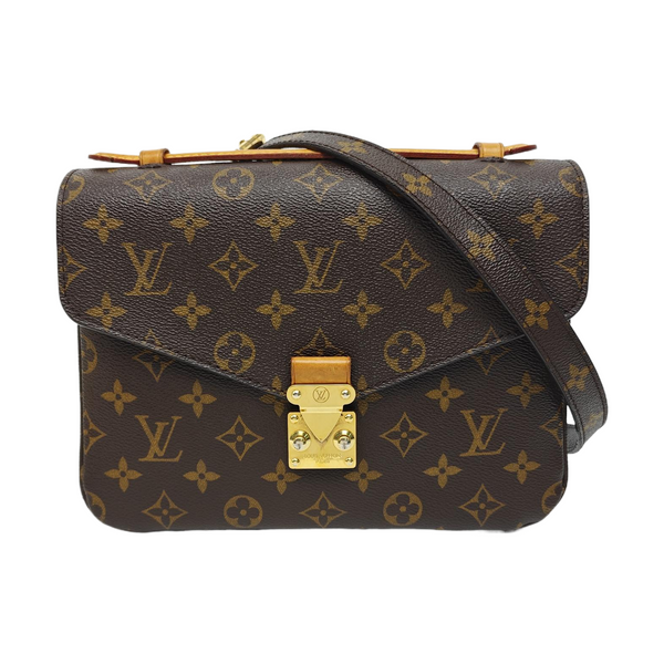 MÉTIS MM Monogram Coated Canvas Brown