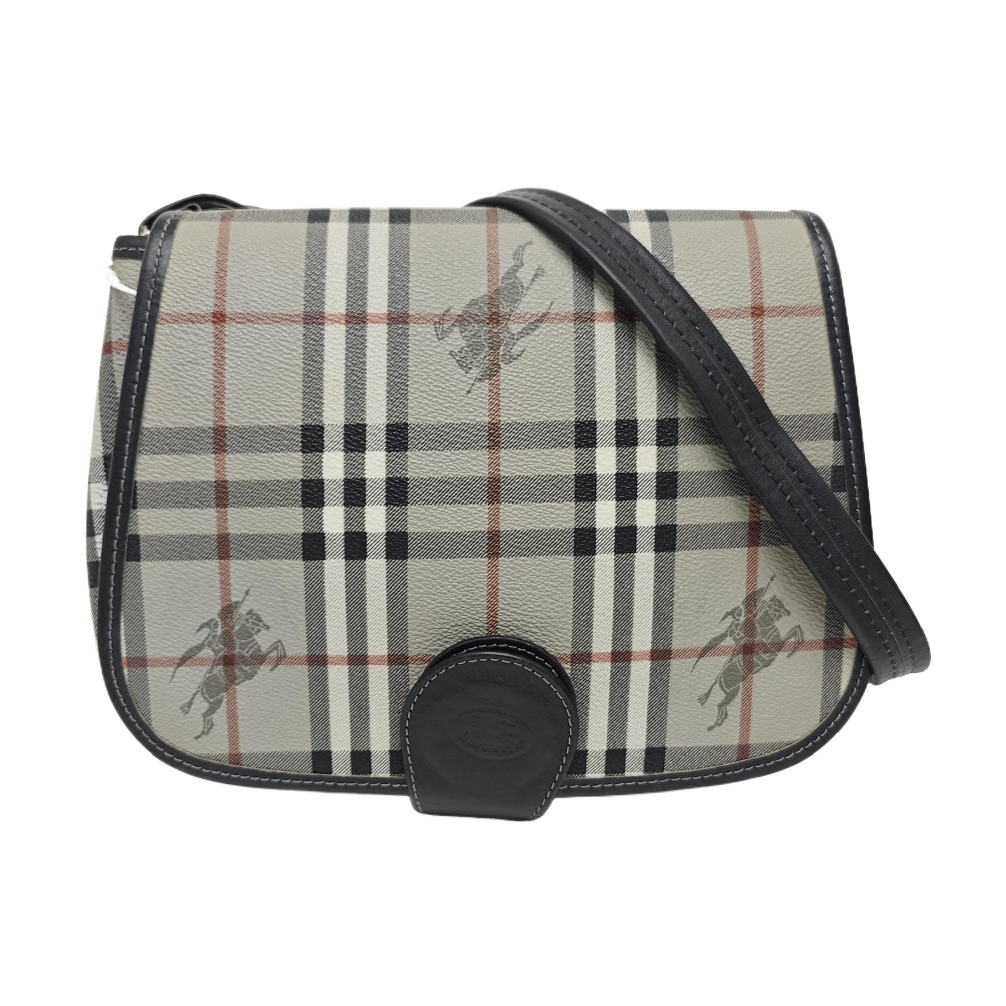 Coated Canvas Shoulder Bag Gray