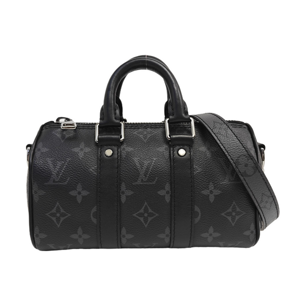 KEEPALL Mini Monogram Coated Canvas Black