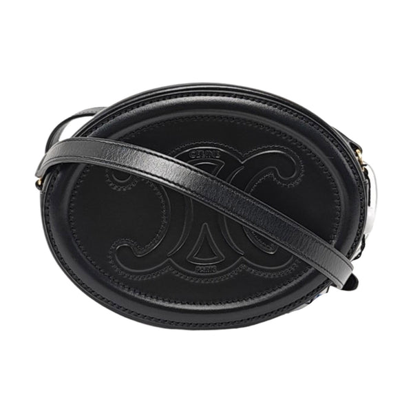 Authenticated pre-owned  TRIOMPHE Calfskin Black - Shoulder Bag at Looply