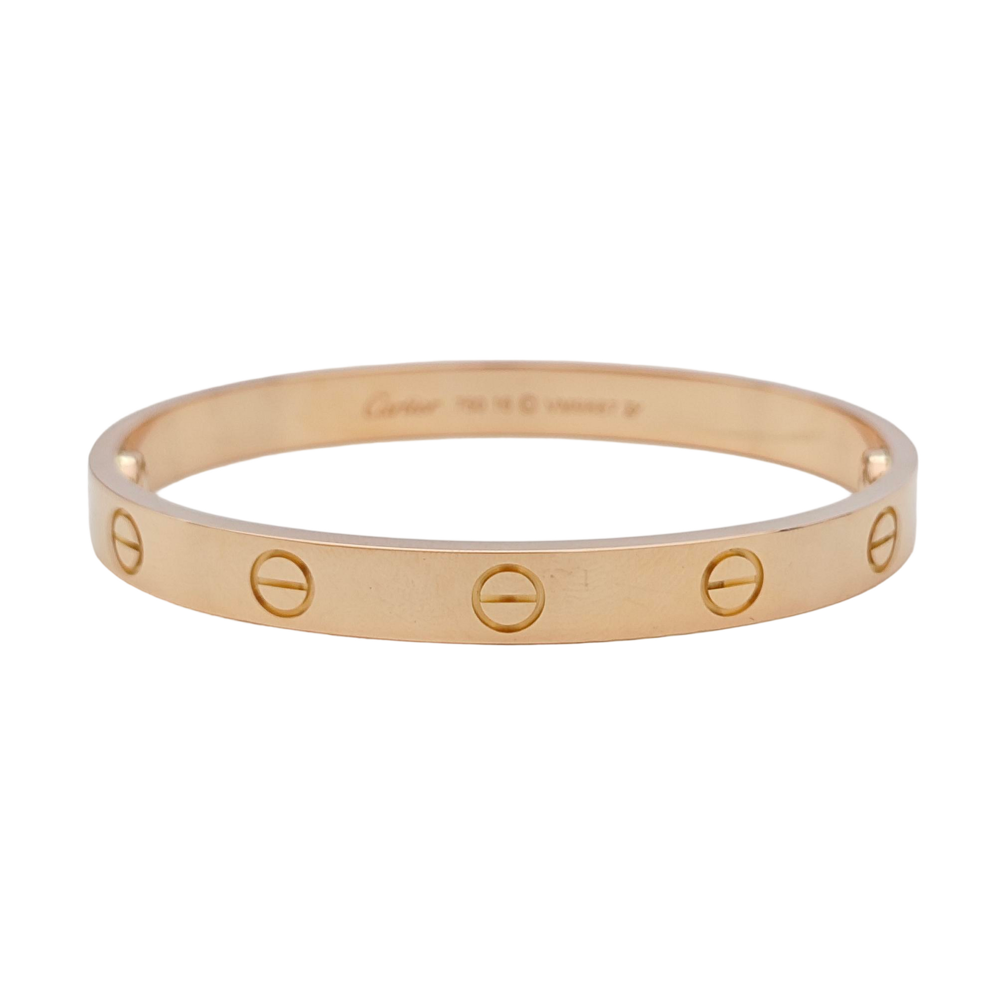 LOVE 18k Rose Gold Bangle