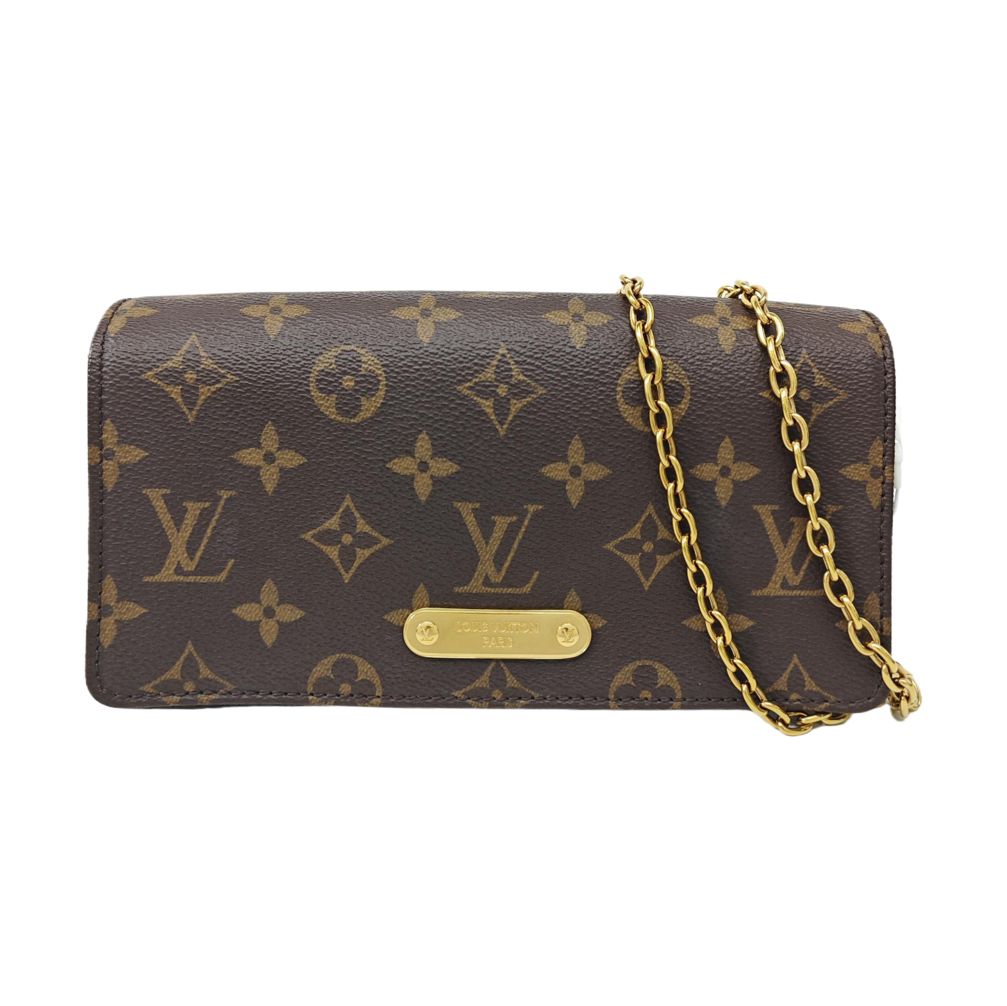 Lily Monogram Coated Canvas Brown