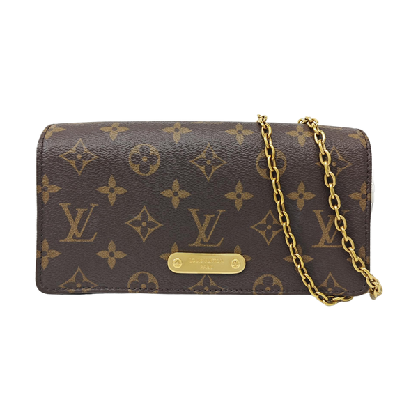 Lily Monogram Coated Canvas Brown