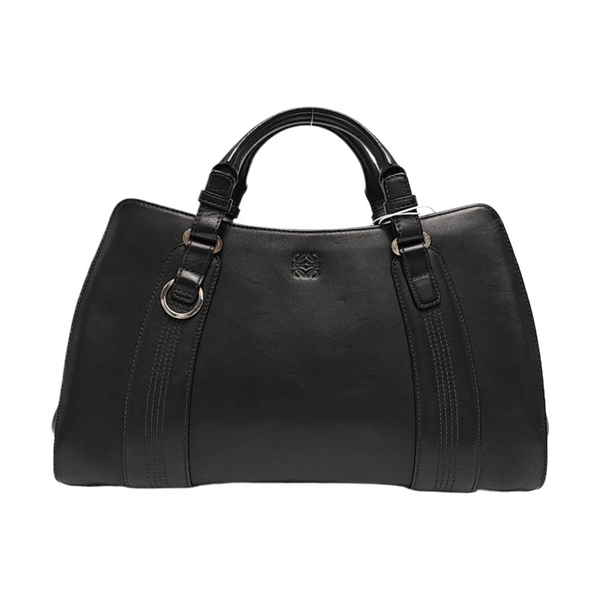 Calfskin Top Handle Bag Black