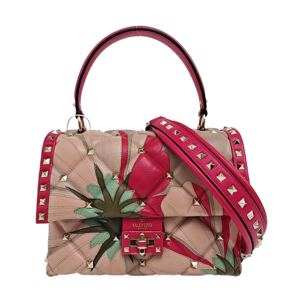 Quilted Calfskin Shoulder Bag Pink