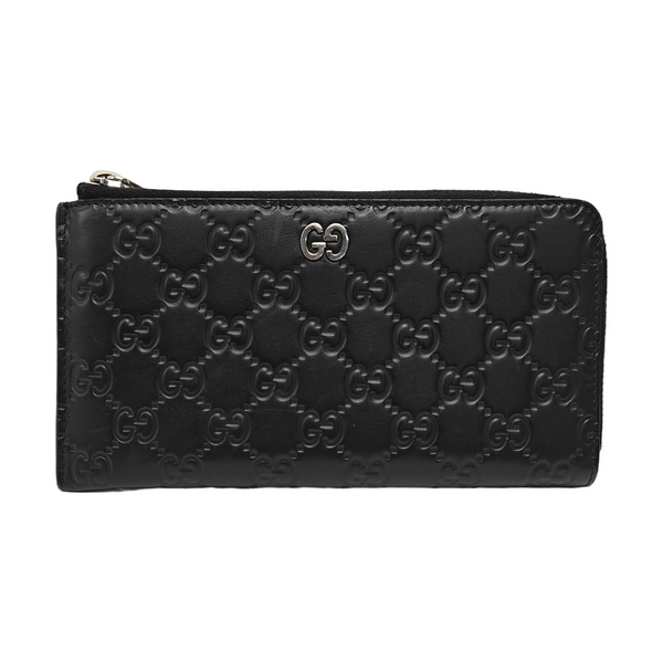 Signature Monogram Calfskin Black Wallet