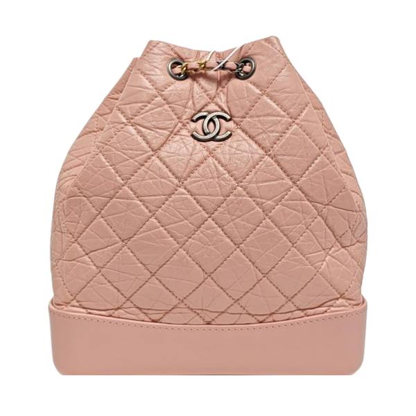 GABRIELLE Medium Quilted Calfskin Pink
