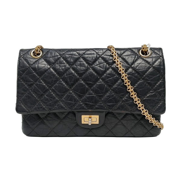 2.55 227 (jumbo) Quilted Calfskin Black