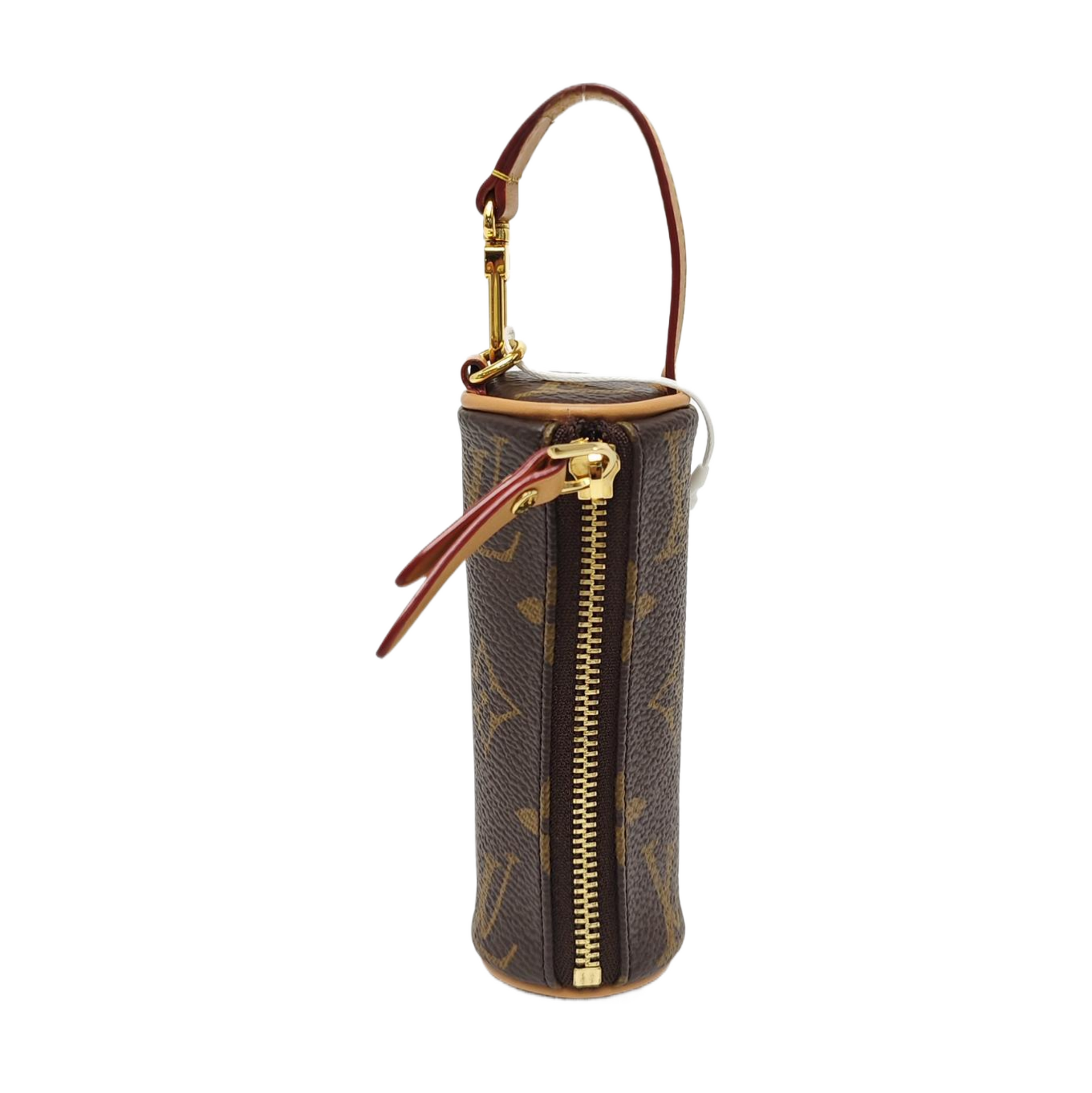 Monogram Coated Canvas Top Handle Bag Brown