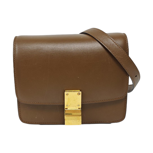 CLASSIC BOX Mini Calfskin Brown