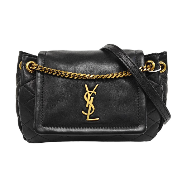 NOLITA Mini Quilted Lambskin Black