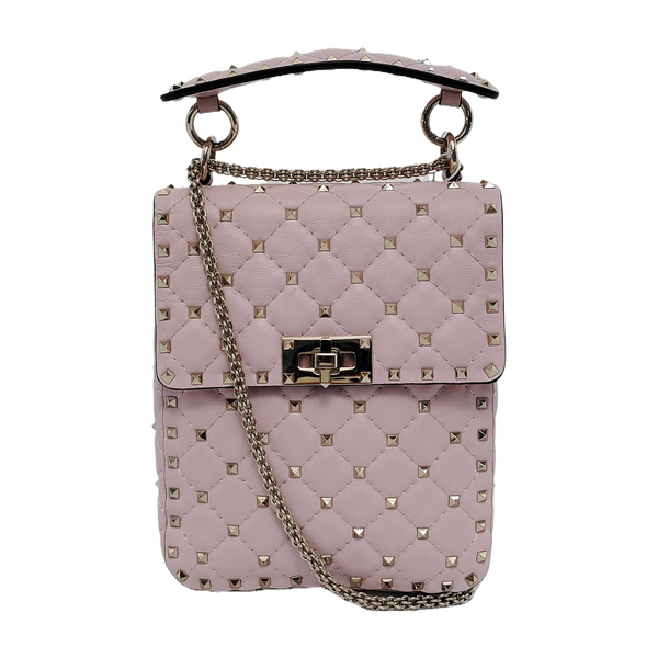 Quilted Calfskin Shoulder Bag Pink