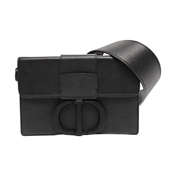 Authenticated pre-owned  30 Montaigne Calfskin Black - Shoulder Bag at Looply