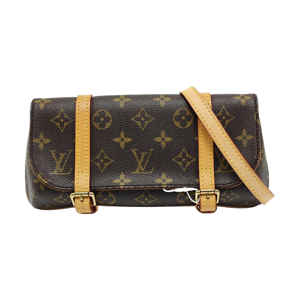MARELLE Monogram Coated Canvas Brown