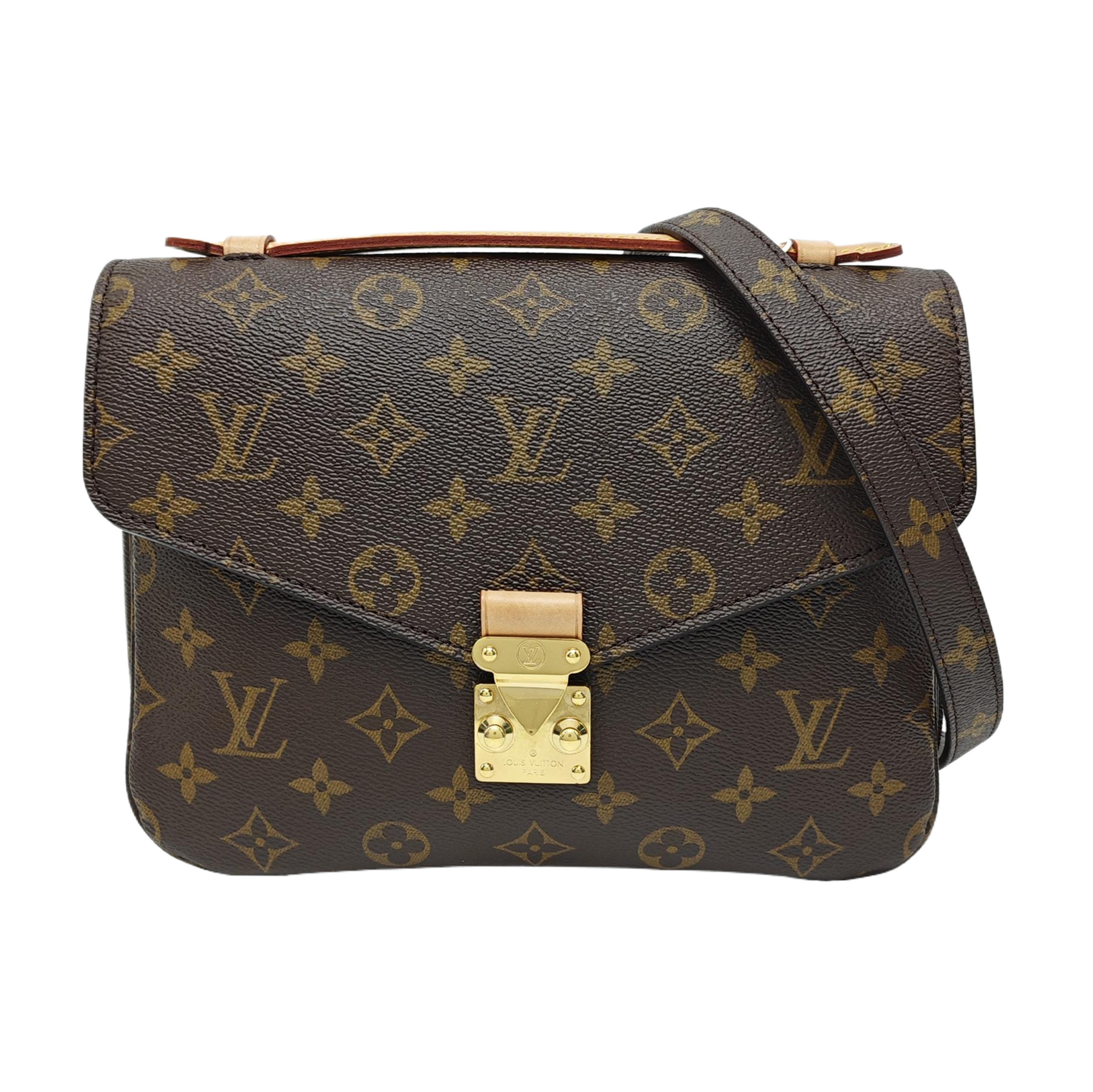 MÉTIS MM Monogram Coated Canvas Brown