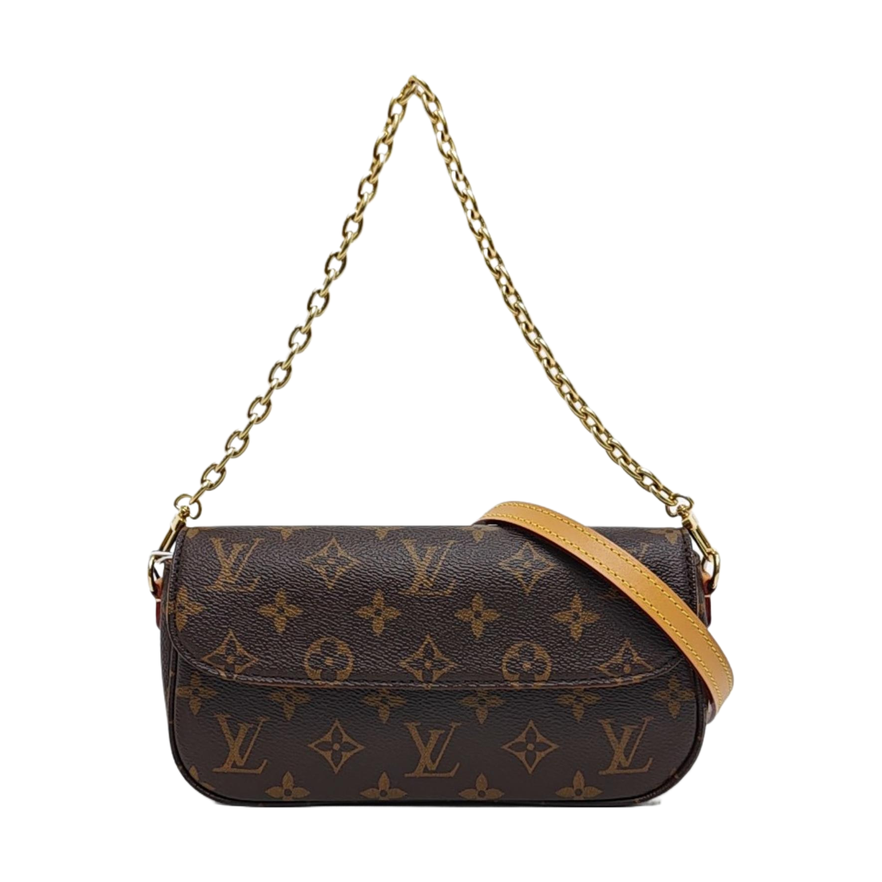 IVY Monogram Coated Canvas Brown