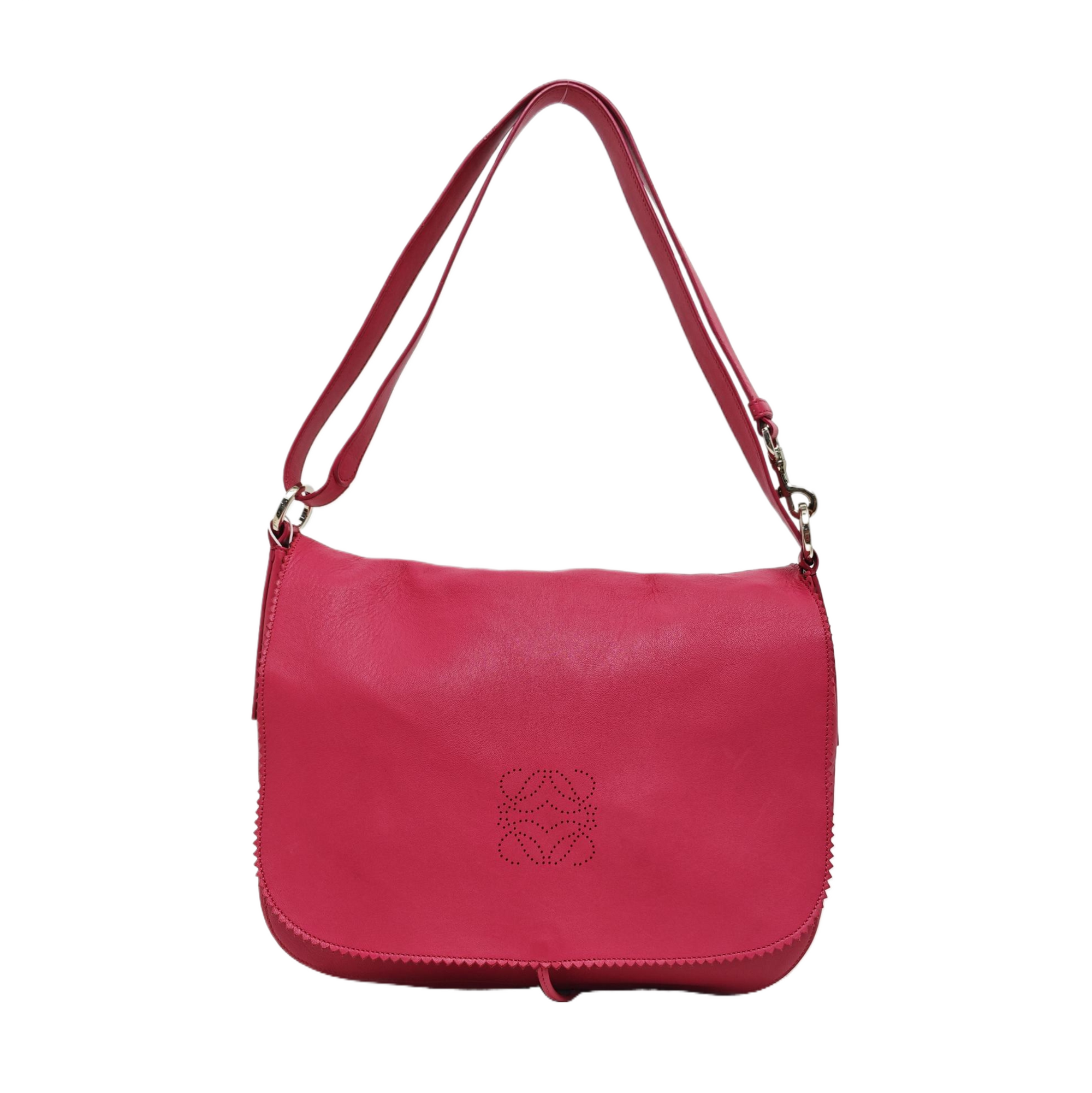 Calfskin Shoulder Bag Red