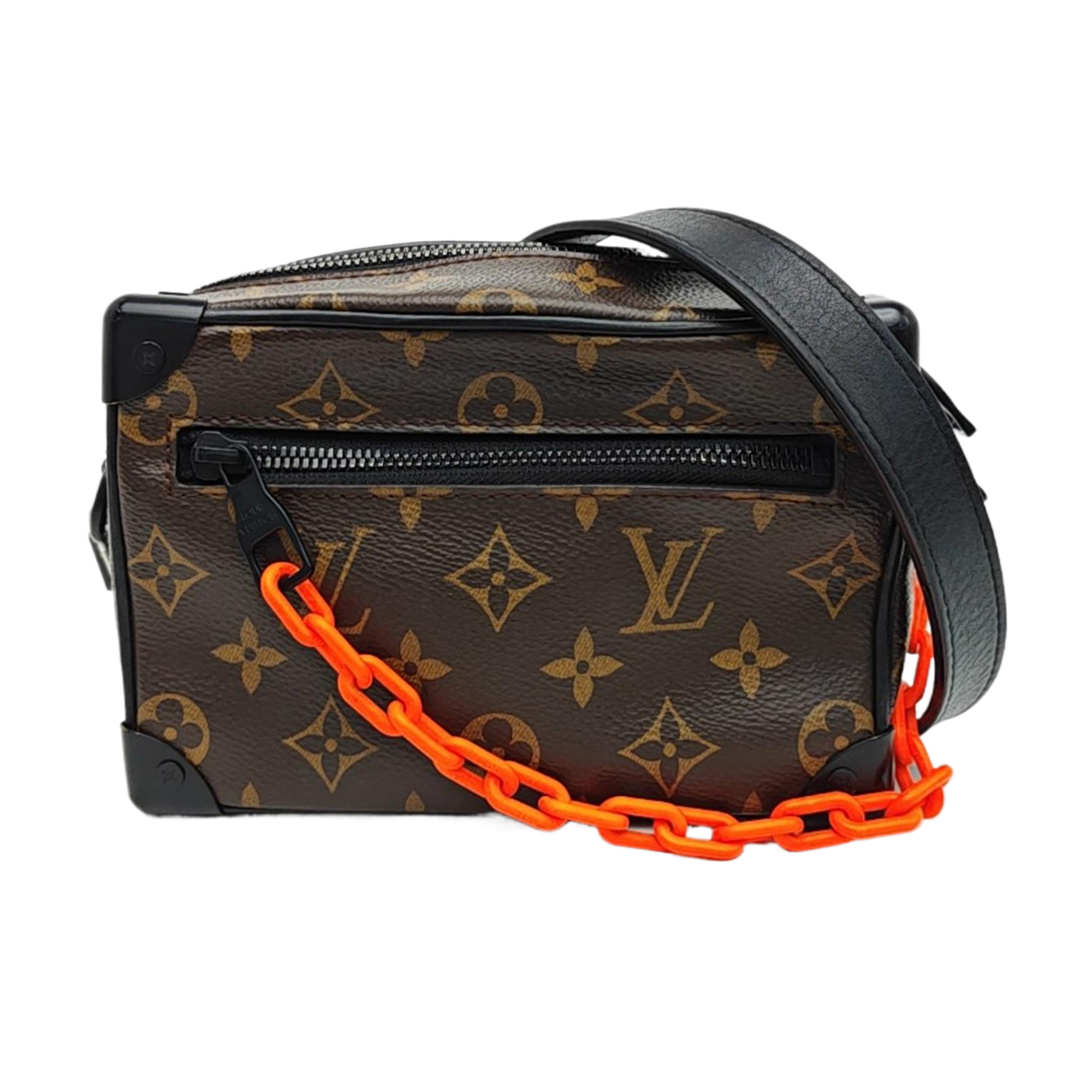 SOFT TRUNK Mini Monogram Coated Canvas Brown