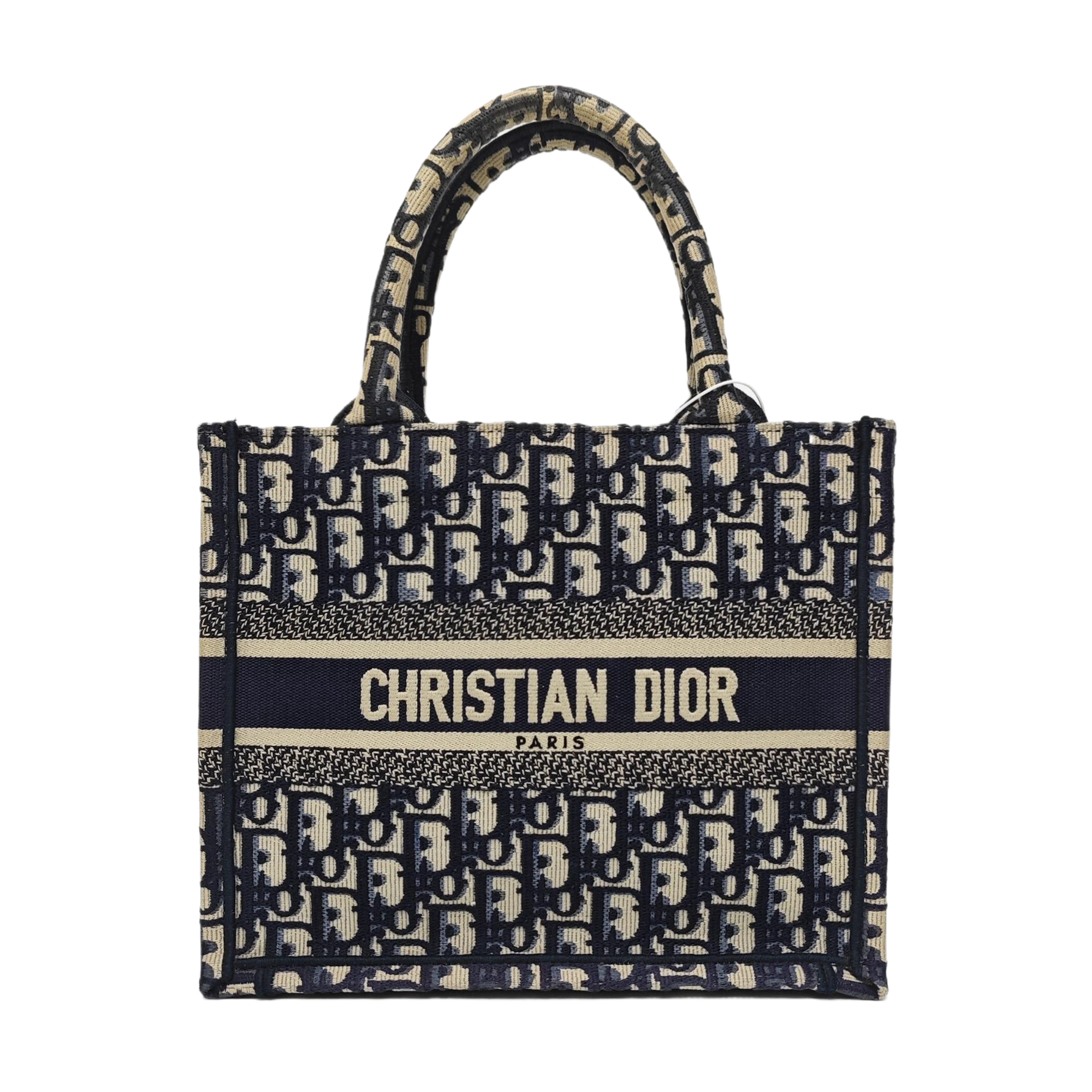 Book Tote Small Oblique Canvas Blue