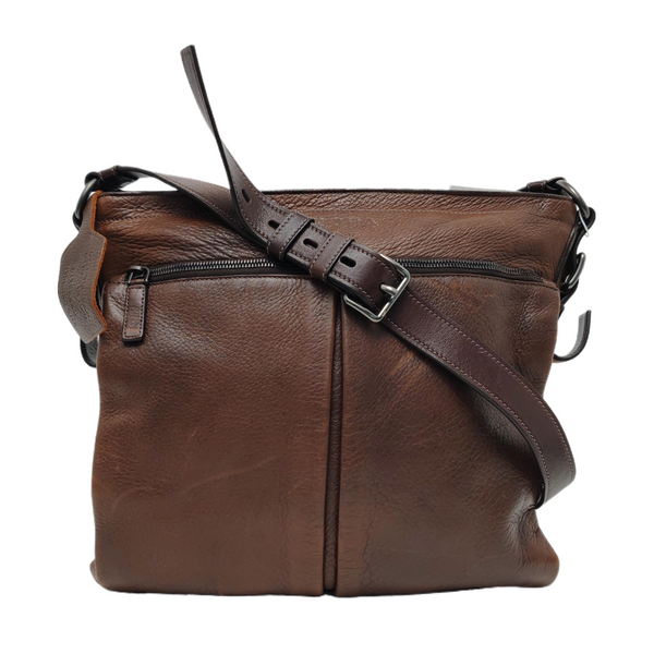 Calfskin Shoulder Bag Brown