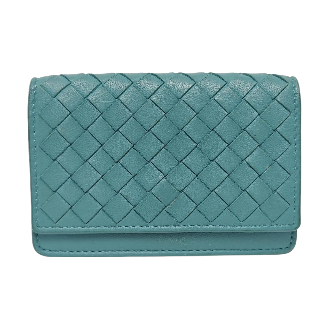Lambskin Card Holder Blue