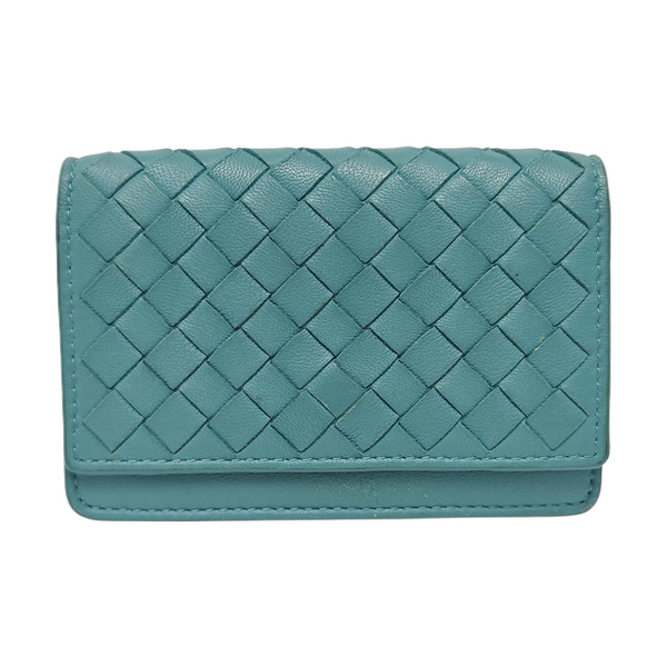 Lambskin Card Holder Blue