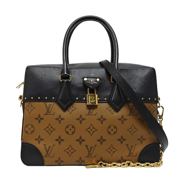 PETITE MALLE Monogram Coated Canvas Brown