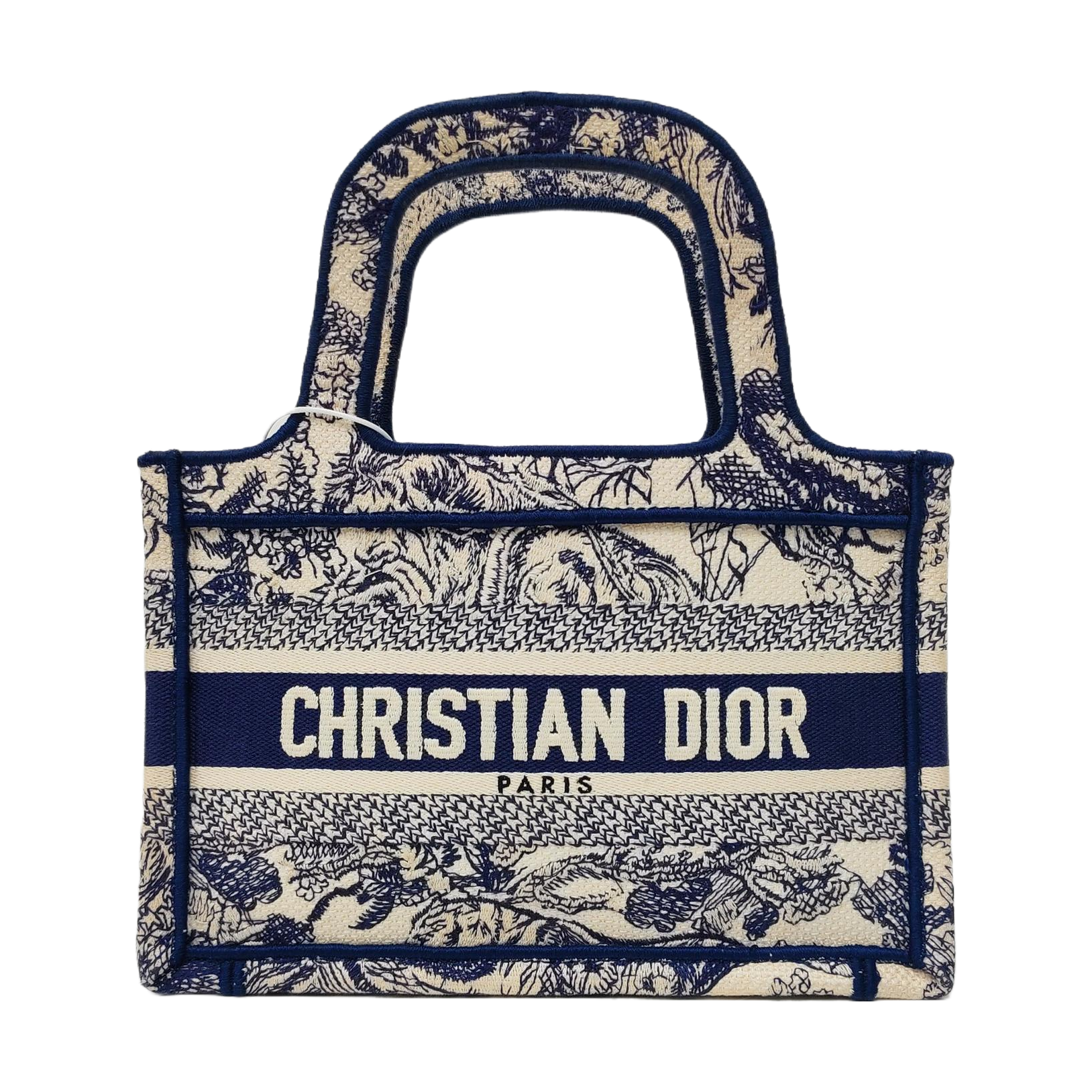 Authenticated pre-owned  Book Tote Mini Fabric Blue - Tote Bag at Looply
