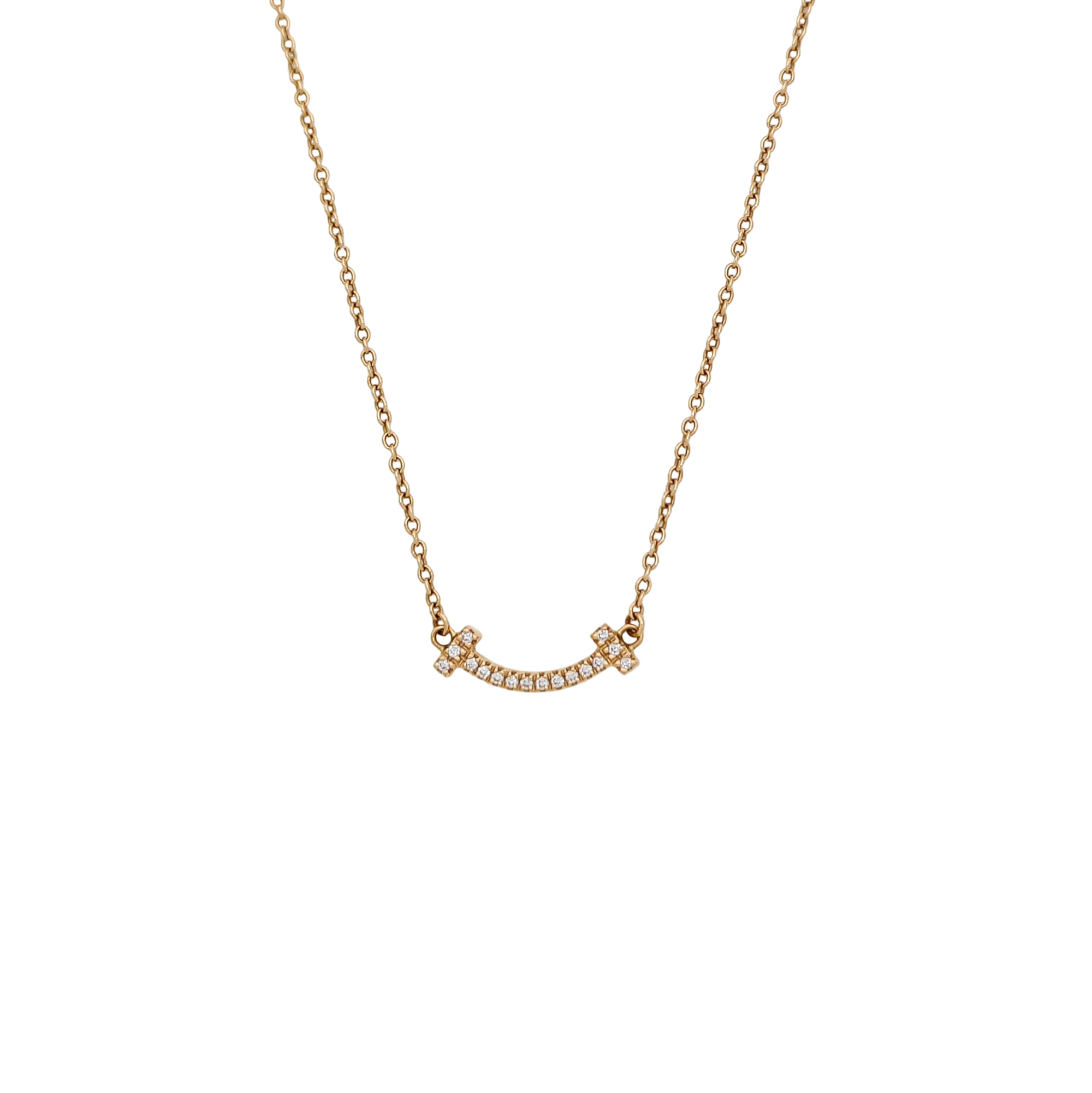 Tiffany T 18k Rose Gold Necklace