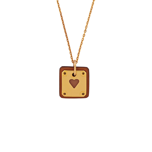 As De Coeur Metal Rose Gold Necklace