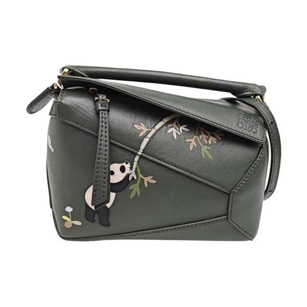 Puzzle Mini Calfskin Green