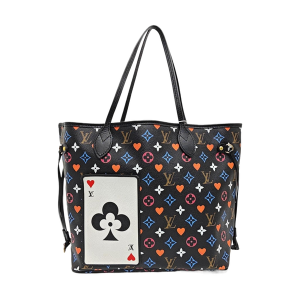 NEVERFULL MM Monogram Coated Canvas Black