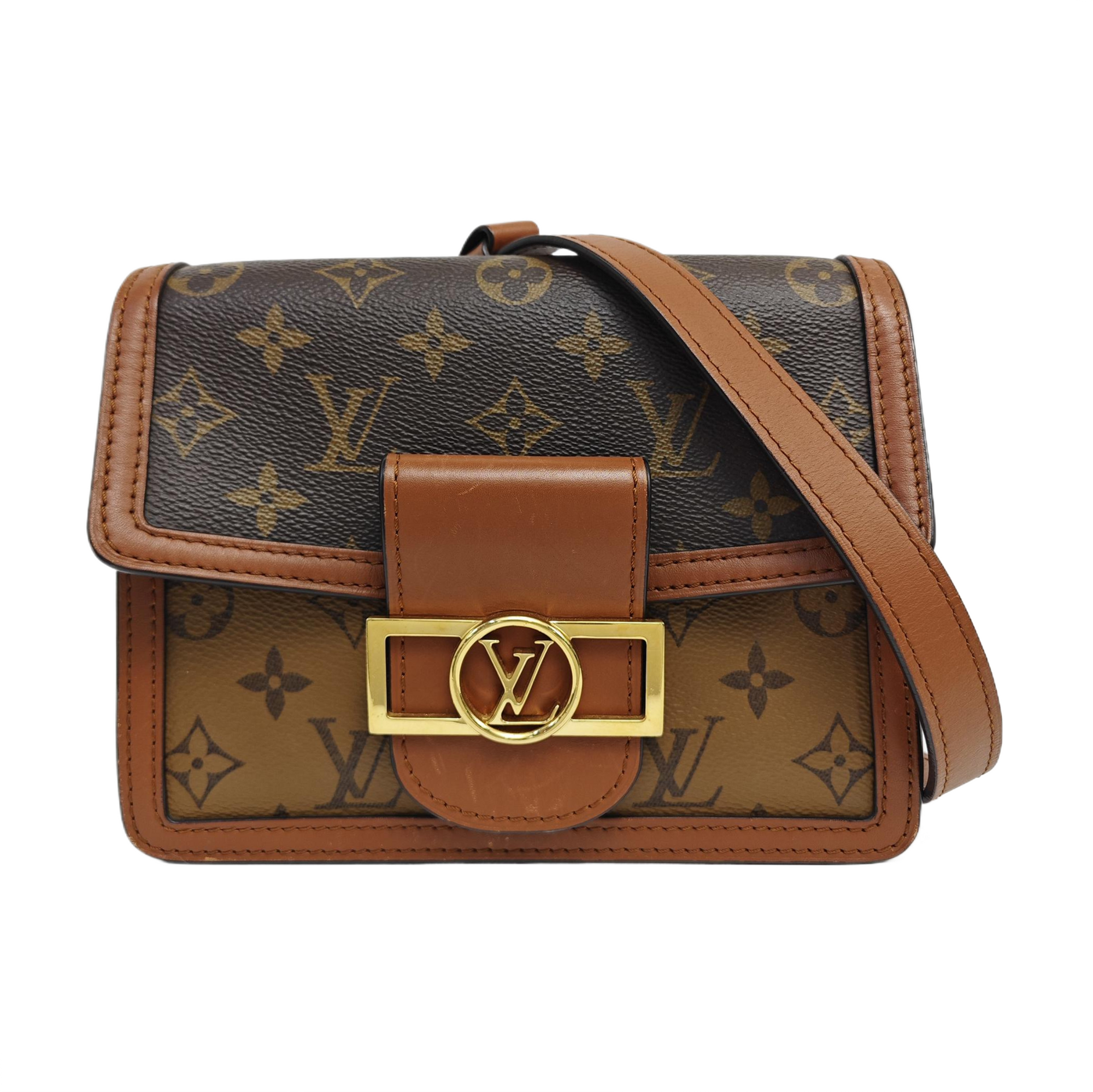 DAUPHINE Mini Coated Canvas Brown