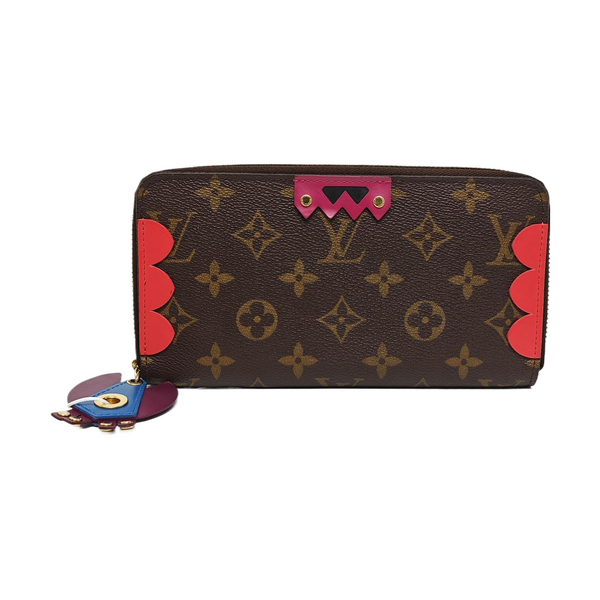 ZIPPY Monogram Coated Canvas Brown Wallet