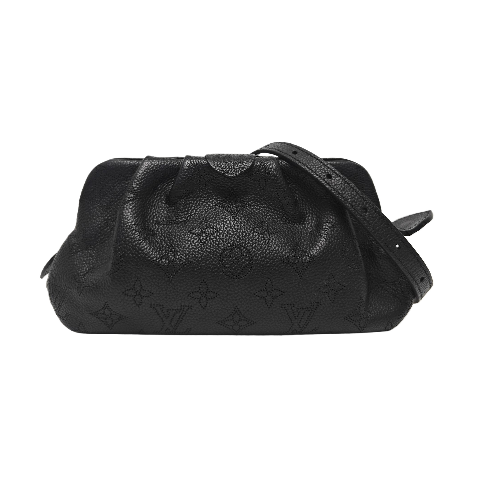 SCALA Mini Monogram Calfskin Black