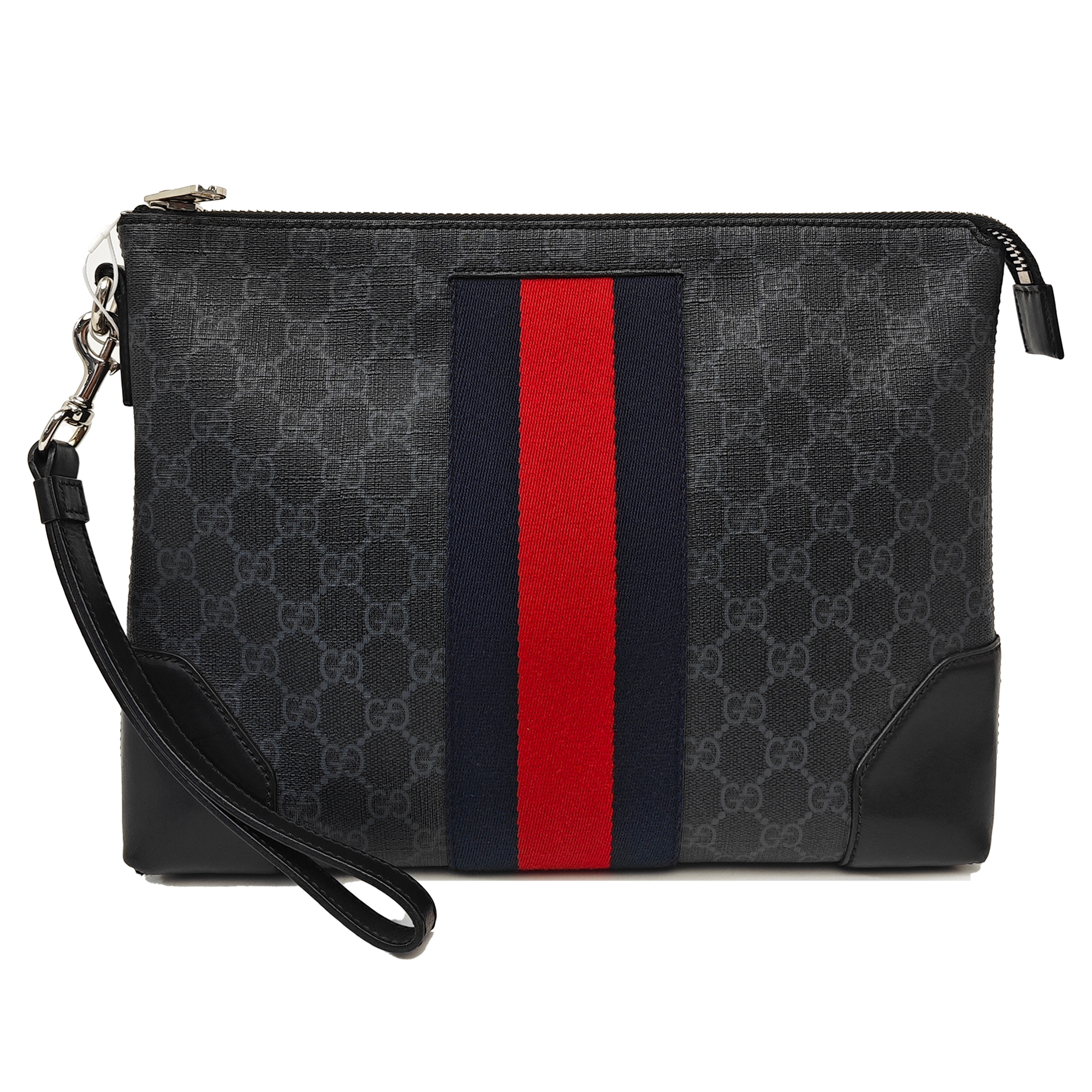 Ophidia Medium Monogram Coated Canvas Gray