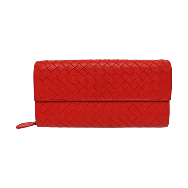 Lambskin Clutch Red