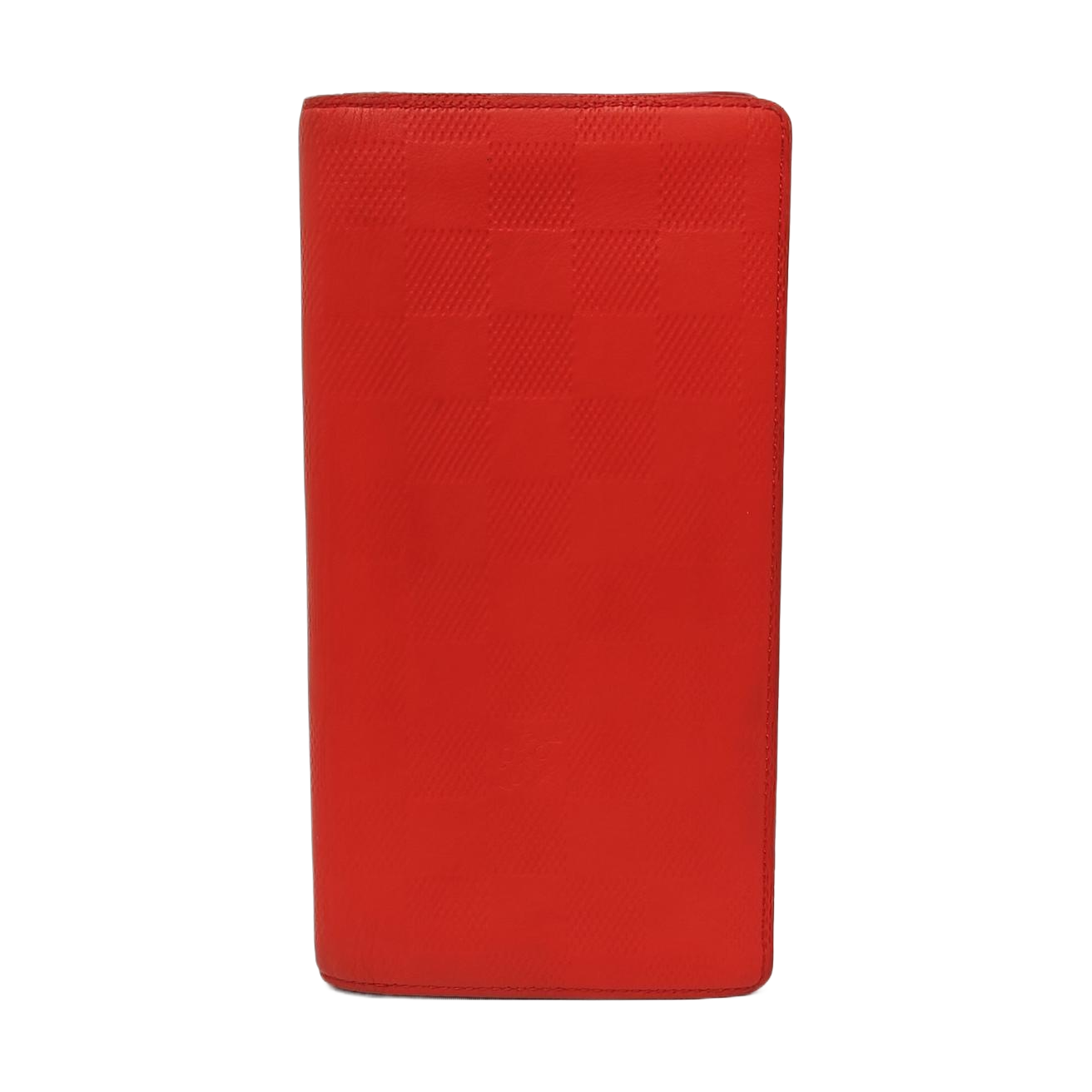 BRAZZA Damier Calfskin Red Wallet