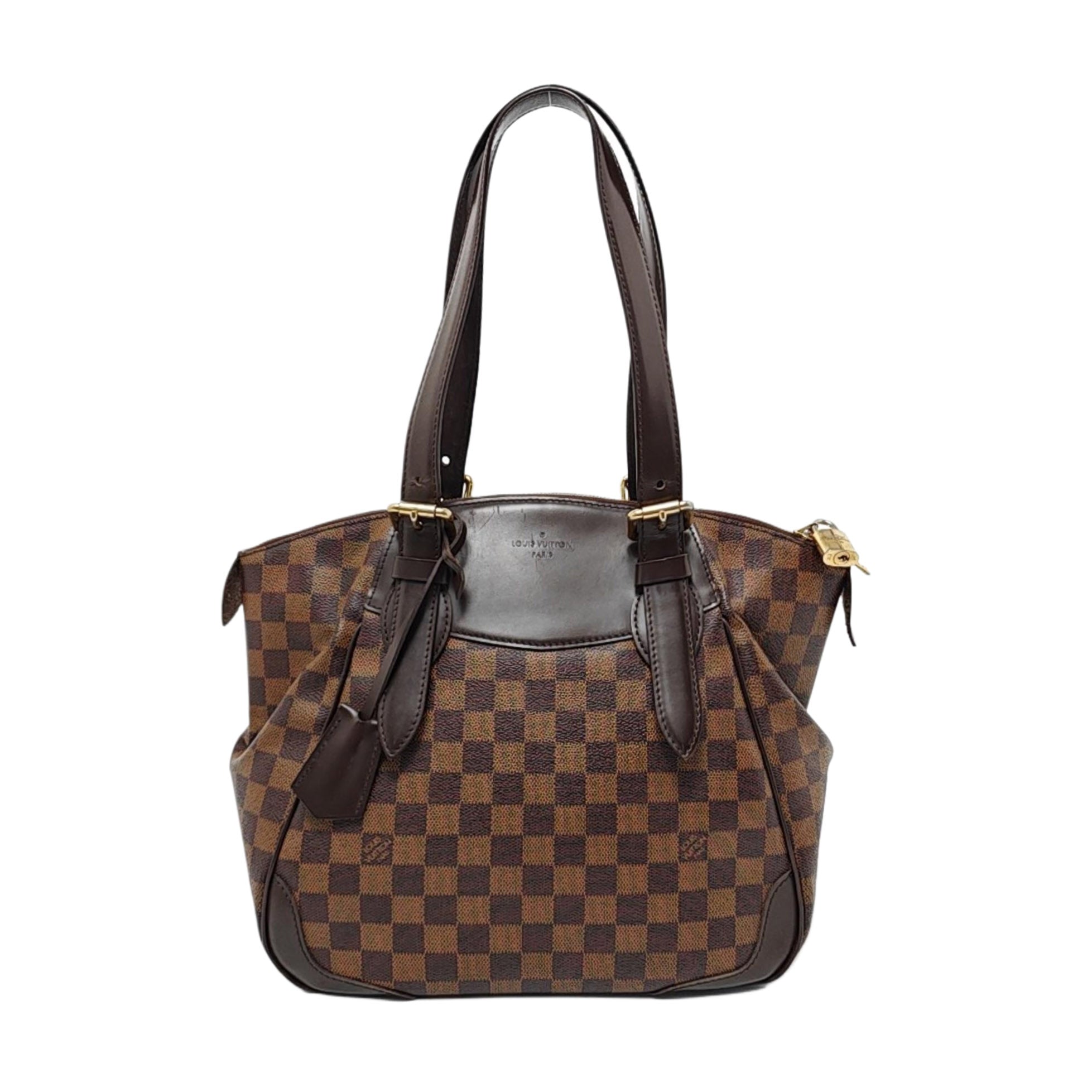 VERONA MM Damier Ebene Coated Canvas Brown