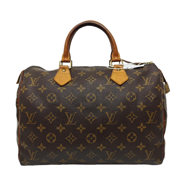 SPEEDY 35 Lona Revestida Monogram Marrón