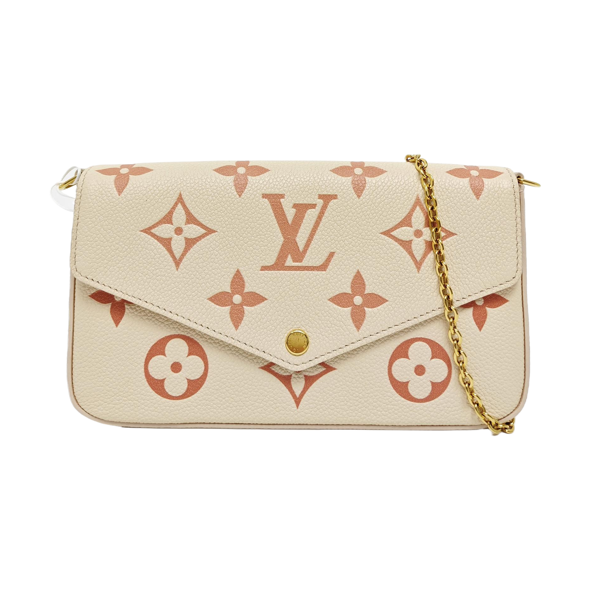FÉLICIE PM Monogram Calfskin White