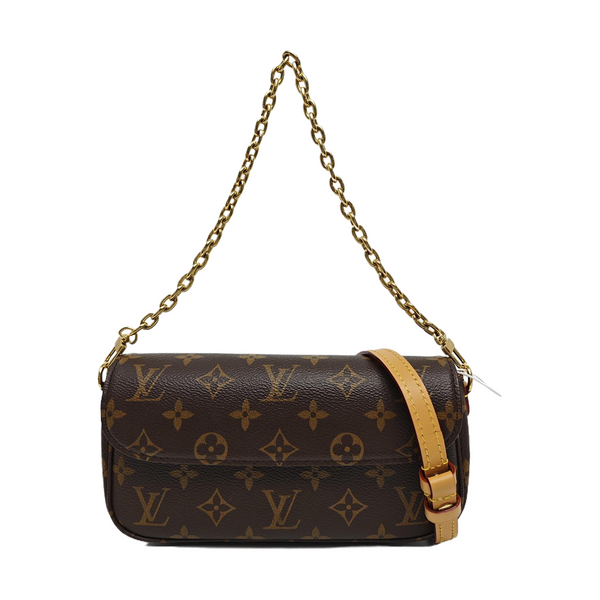 IVY Monogram Coated Canvas Brown