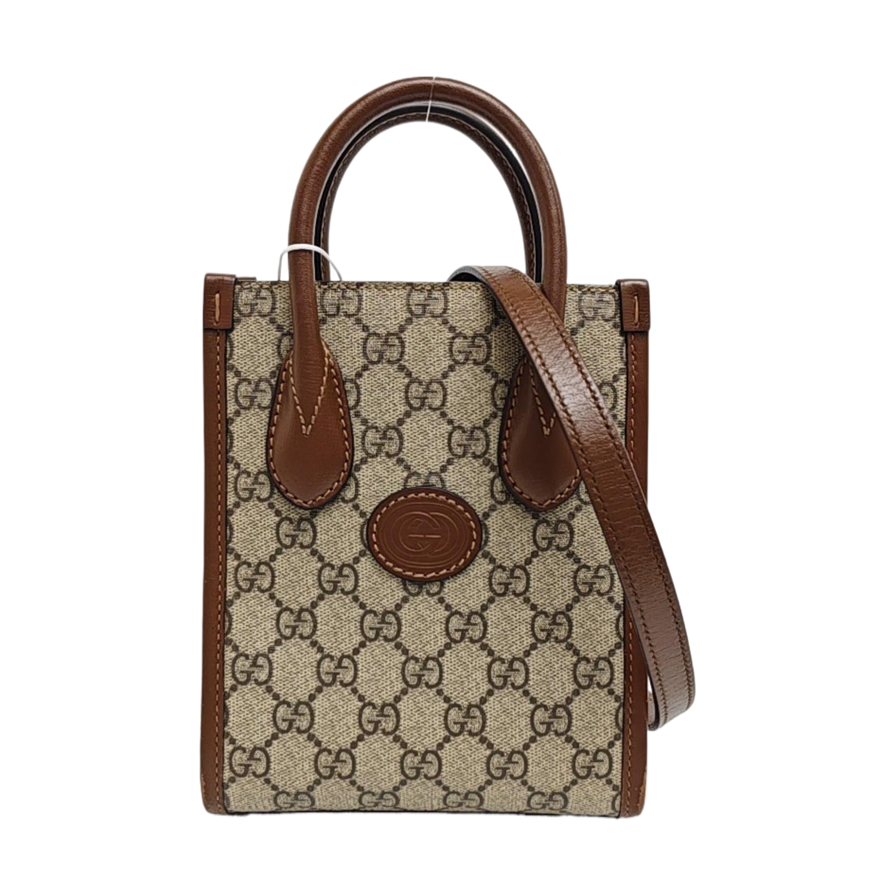 Retro Mini Monogram Coated Canvas Beige