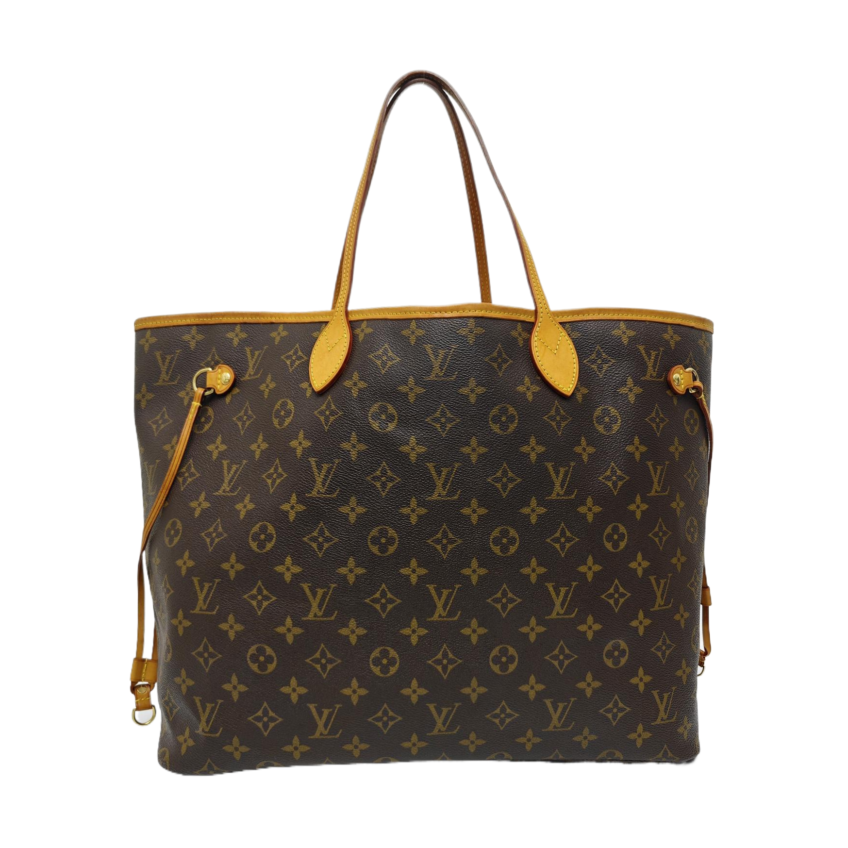 NEVERFULL GM Monogram Coated Canvas Brown