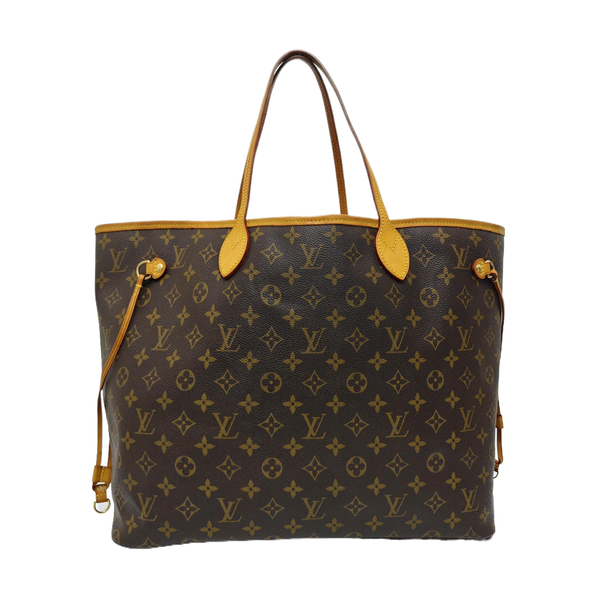 NEVERFULL GM Monogram Coated Canvas Brown
