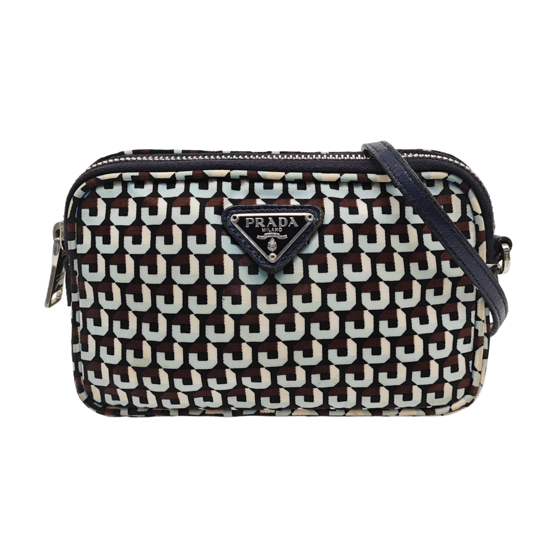 Nylon Shoulder Bag Blue