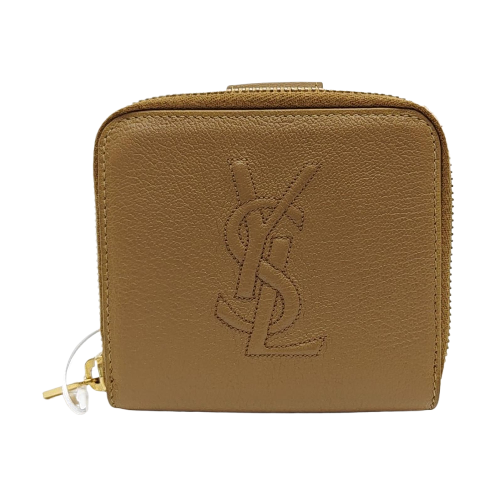 Quilted Calfskin Wallet Brown