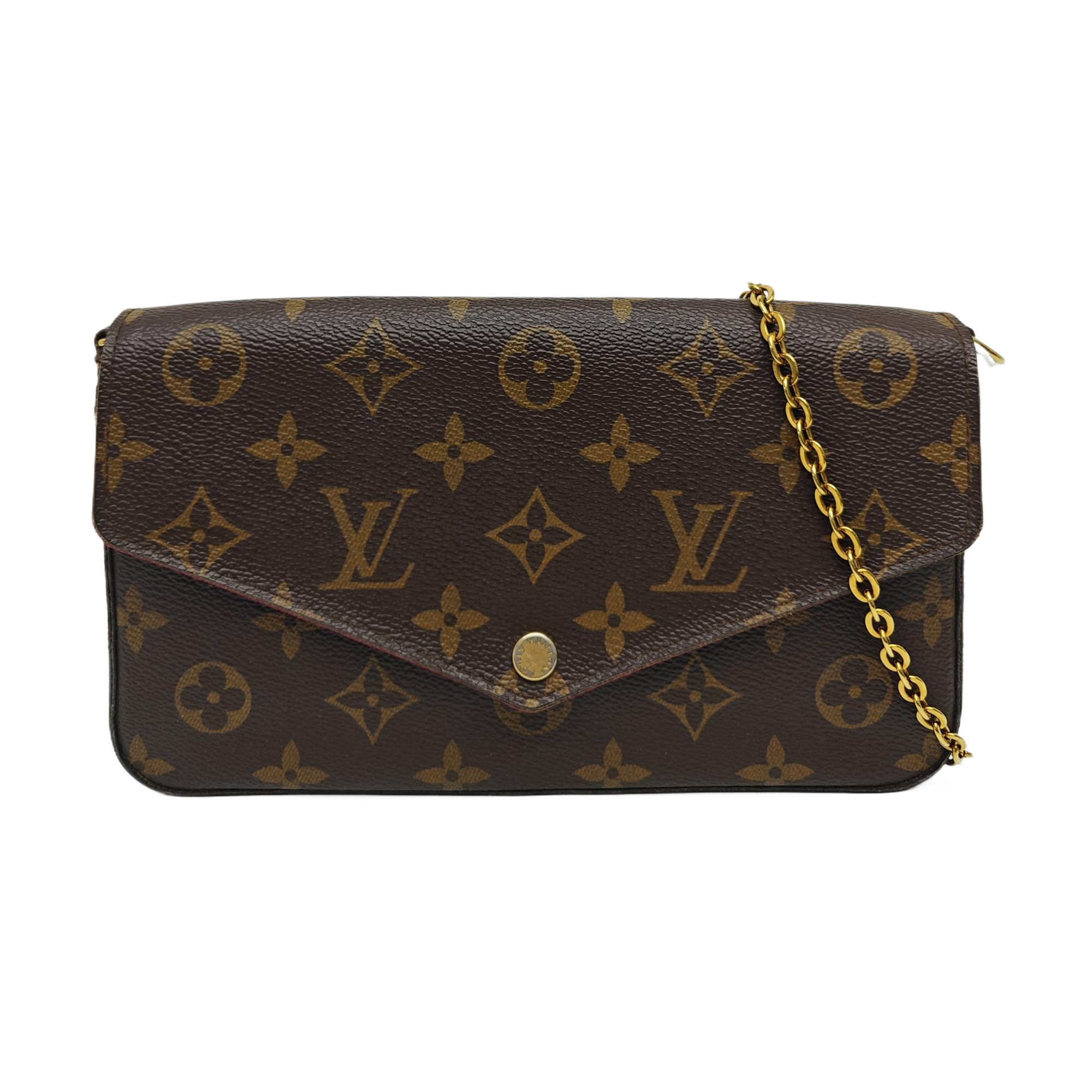 FÉLICIE Monogram Coated Canvas Brown