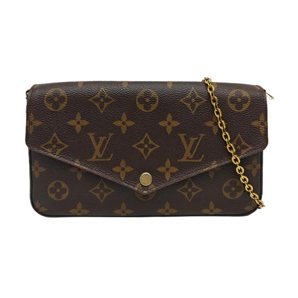 FÉLICIE Monogram Coated Canvas Brown